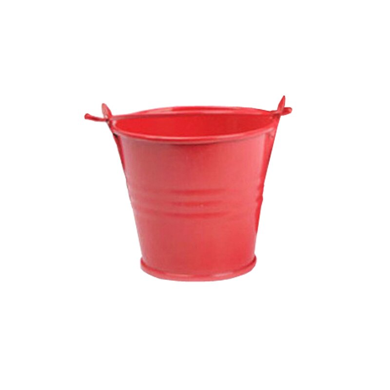 5.6*5.6*4cm små blikspande jern tønde blik mini balje dekorative fustager anti-deform lyse solid holdbar boligindretning: Rød