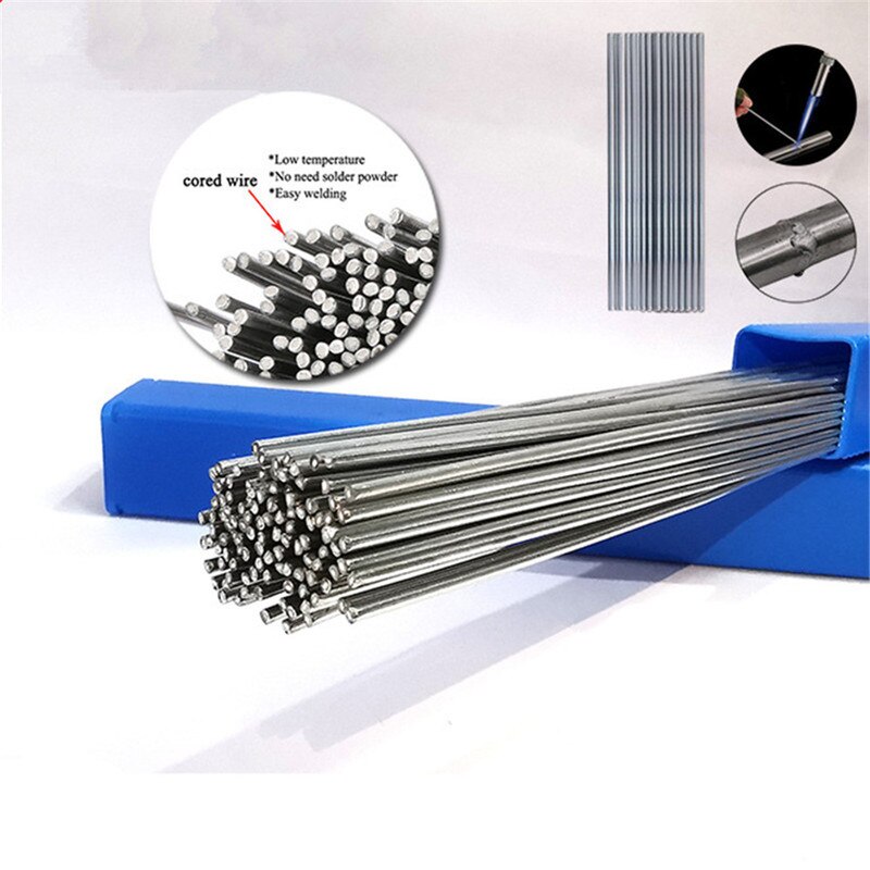 Aluminium lasstaven voor solderen bij lage temperaturen, corrosiebestendig tig-lassen, 3.2mm*50cm lasstaven, soldeerstaaf
