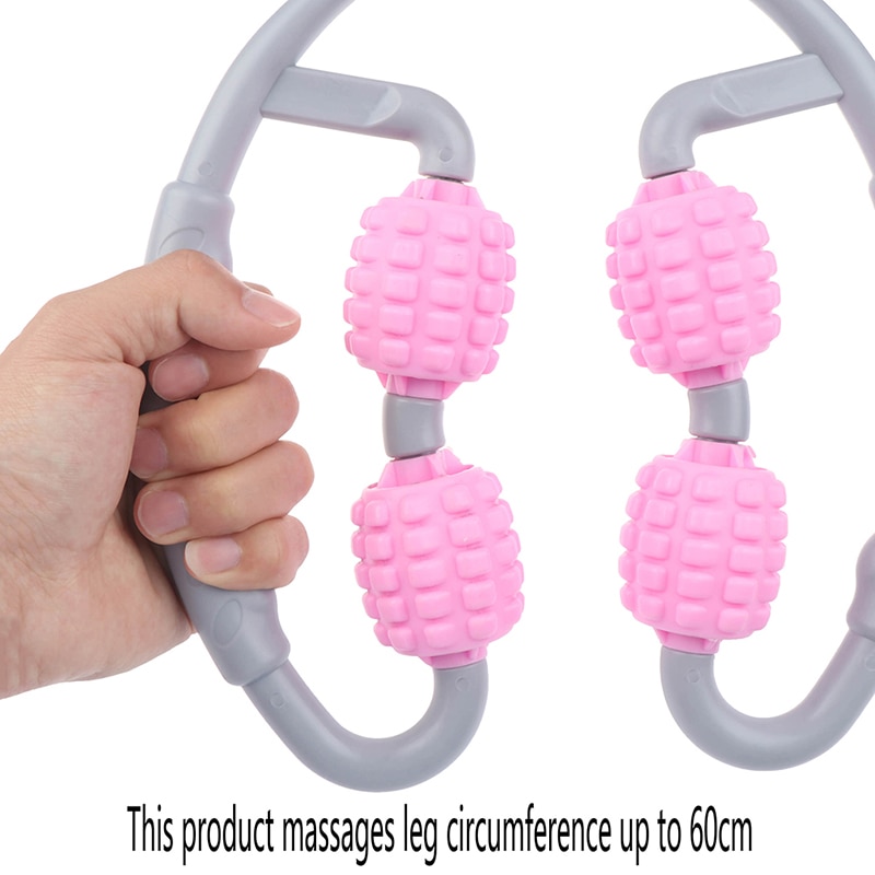 1pc eliminere muskelafslapning hjul kalv massage rulle fitness skum skaft ring ben klemme massager