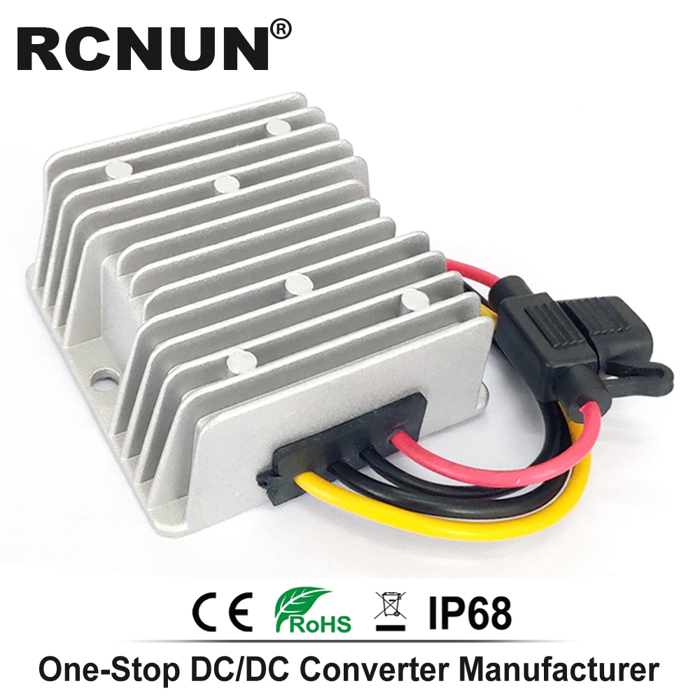 12 V tot 19 V 6A Boost DC DC Converter 12 Volt Step-tot 19 Volt 114W auto Laptop Voeding met Zekering CE RoHS Waterdicht
