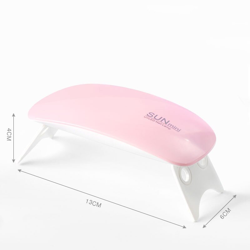 Draagbare Uv Nail Lamp 6W Zon Mini Uv Lamp Nail Oven Gel Nail Dryer Machine Manicure Light Led Nail lamp