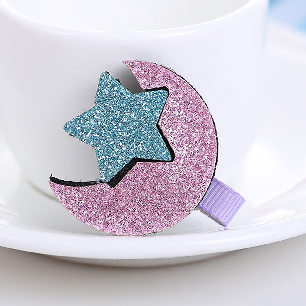 2pcs Baby Headband Girls Toddler Infant Kids Star Moon Hairpin Hair Clip Haarband Baby Hair Accessories Шапка Детская bandeau