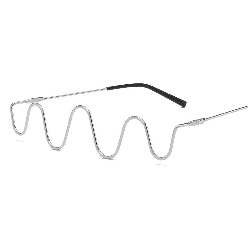 Leonlion Retro Bril Frame Vrouwen Luxe Brillen Frame Vrouwen/Mannen Grappige Brillen Voor Vrouwen Vintage Oculos De sol: Silver