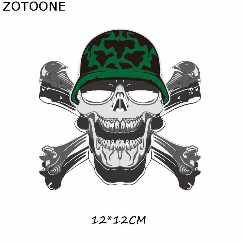 Zotoone Eenvoudige Schedel Tijger Ijzer Op Patches Voor Kleding Dreamcatcher Heat Transfers Voor T-shirts Stickers Toepassingen Als E