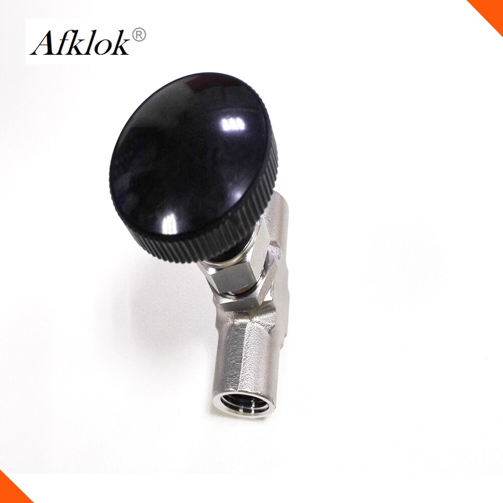 Mini Air Needle Valve Stainless Steel Gas NPT Female 6000PSI On/Off 1/8", 1/4", 3/8", 1/2", 3/4"