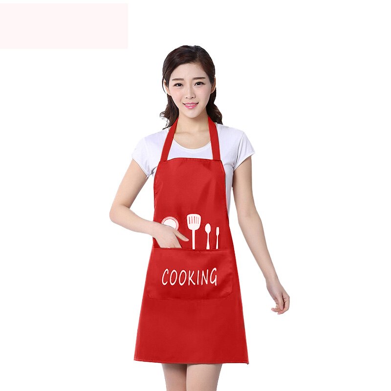 Food Service Kitchen Cooking Sleeveless Food Service Restaurant Chef Uniform Crafts Baking Chefs Kitchen Cooking BBQ Apron: red