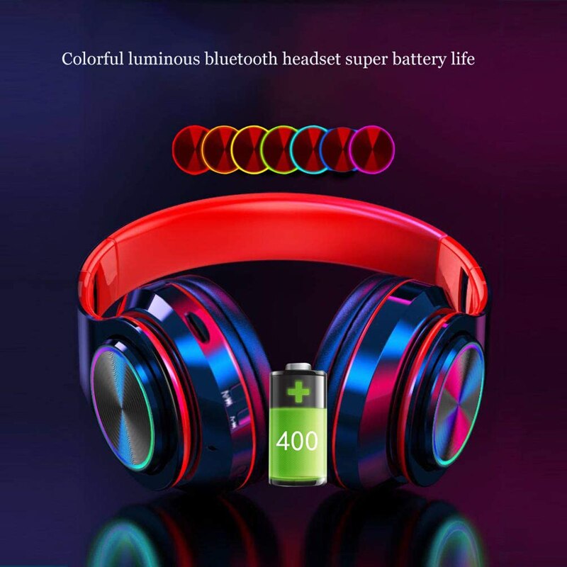 LISM Wireless Headphones - Bluetooth 5.1 - Deep Bass Stereo - TF Card Support - HIFI Sound
