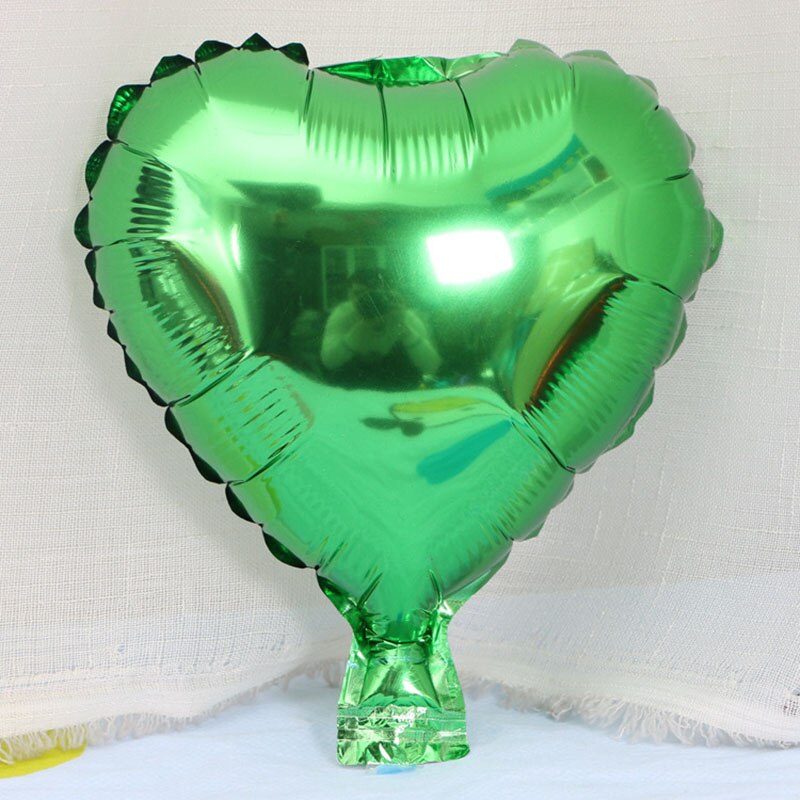 10 inch hartvormige helium ballon bruiloft ballonnen ceremonie decoratie ballonnen liefde verjaardag ballonnen: Groen