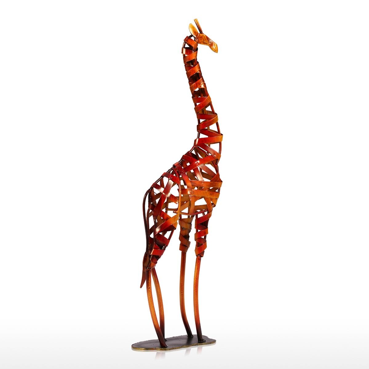 Giraffe Metalen Sculptuur Iron Gevlochten Handwerk Woninginrichting Woninginrichting Kunstwerk Woondecoratie