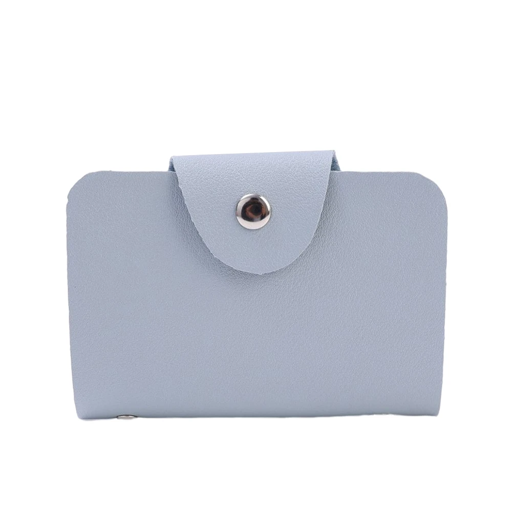 24 Bit Kreditkarten inhaber Business Bank Karten tasche pu große Kapazität Karte Bargeld Aufbewahrung sclip Organizer Fall ID Inhaber Tasche: Himmel Blau