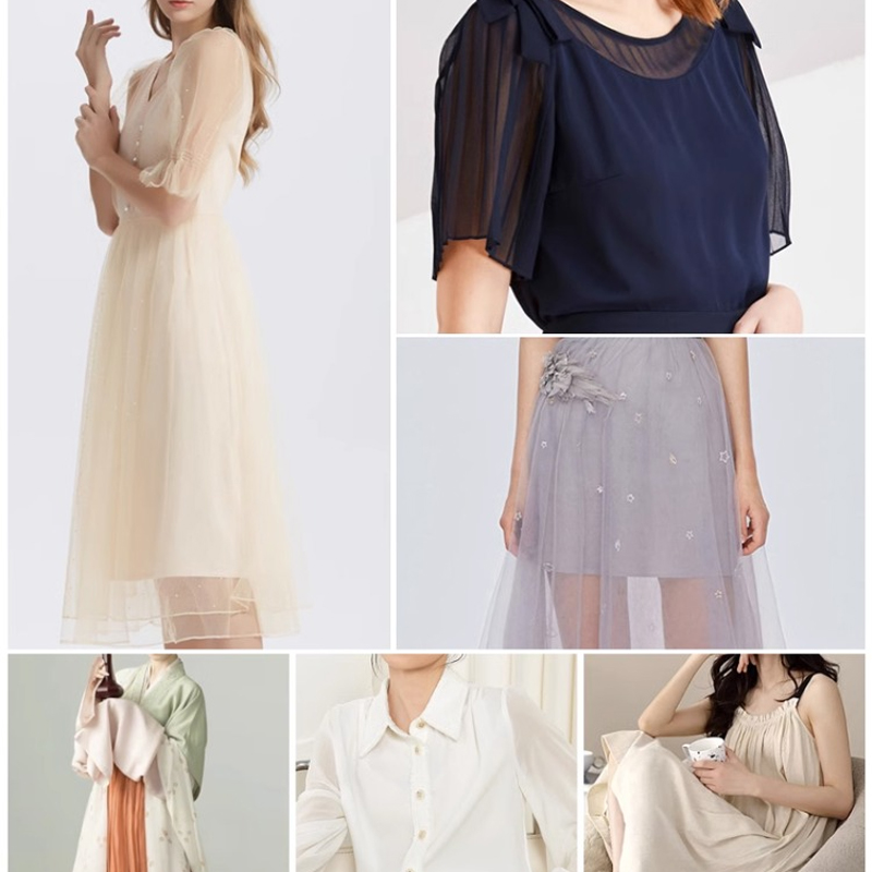 160x50cm elastische gebreide voeringstof voor voering van kleding binnen jurken, en anti-glare basisstof handgemaakte doe-het-zelf-doek TJ21810