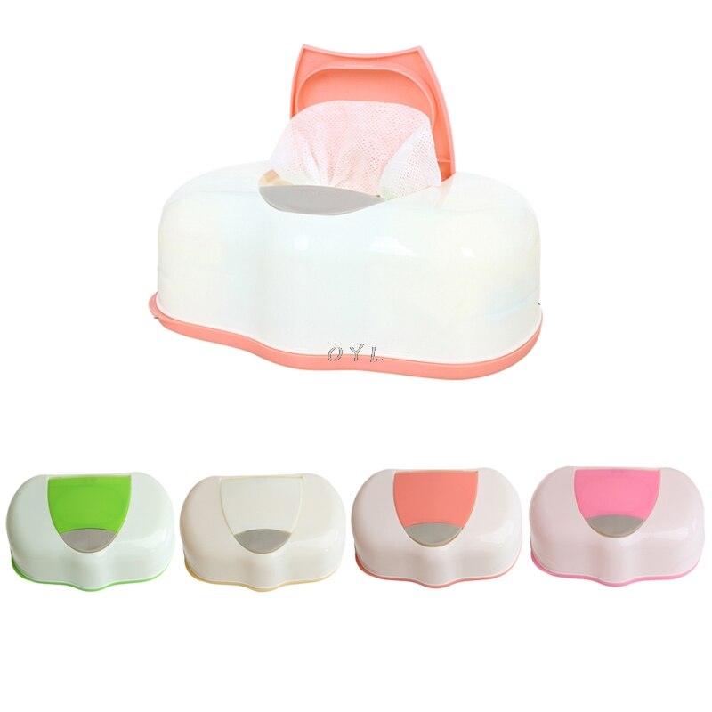 Dry Wet Tissue Paper Case Baby Wipes Napkin Storage Box Plastic Holder Container0
