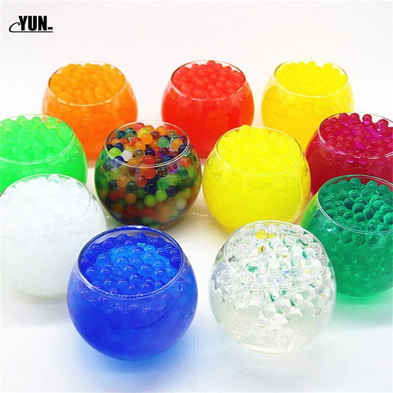 5000PCS Pearl Shaped Hydrogel Crystal Soil Water Beads Bio Gel Mud Grow Magic Jelly Balls Orbiz ForHome Wedding Decor 6D