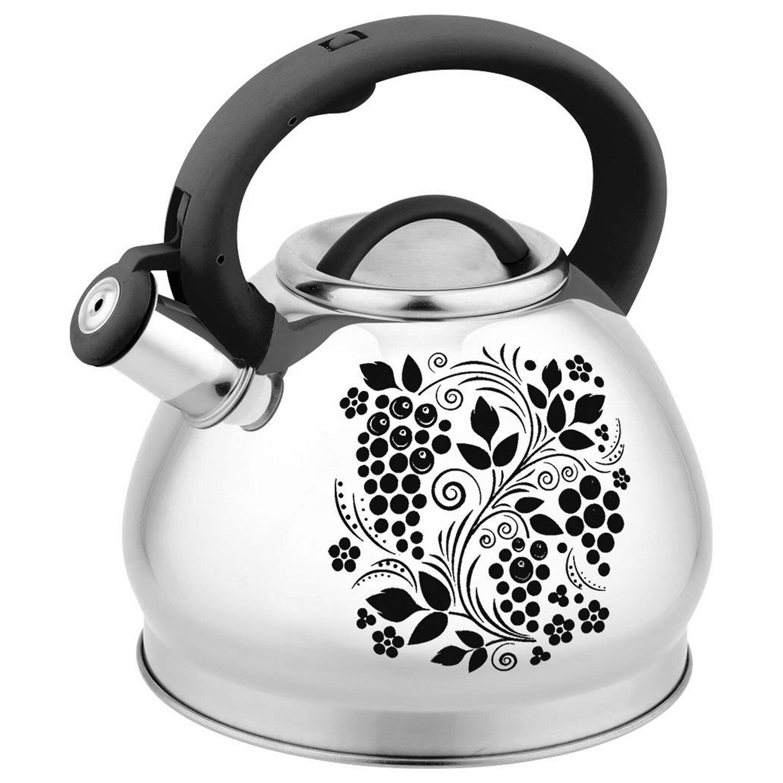 3L Edelstahl Pfeifen Tee Wasserkocher Mit Wärme-nachweisen Griff Verfärbung Wasser Wasserkocher Für Induktion Herde, Gasherd: A