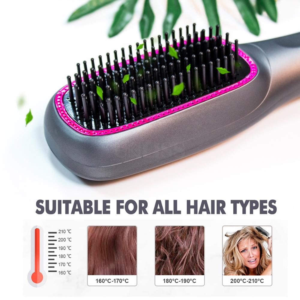 One step hårtørrer børste 7 in 1 air brush hår føntørrer volumizer hår glattejern curler kam rejse hårtørrer børste