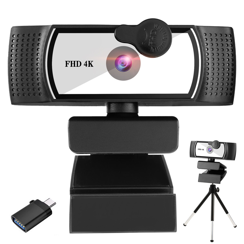 4K 8K kamera internetowa 2K pełny HD konferencja PC kamera internetowa autofokus USB kamera internetowa laptop ambona biuro spotkanie strona główna z mikrofonem: 4K Webcam biały