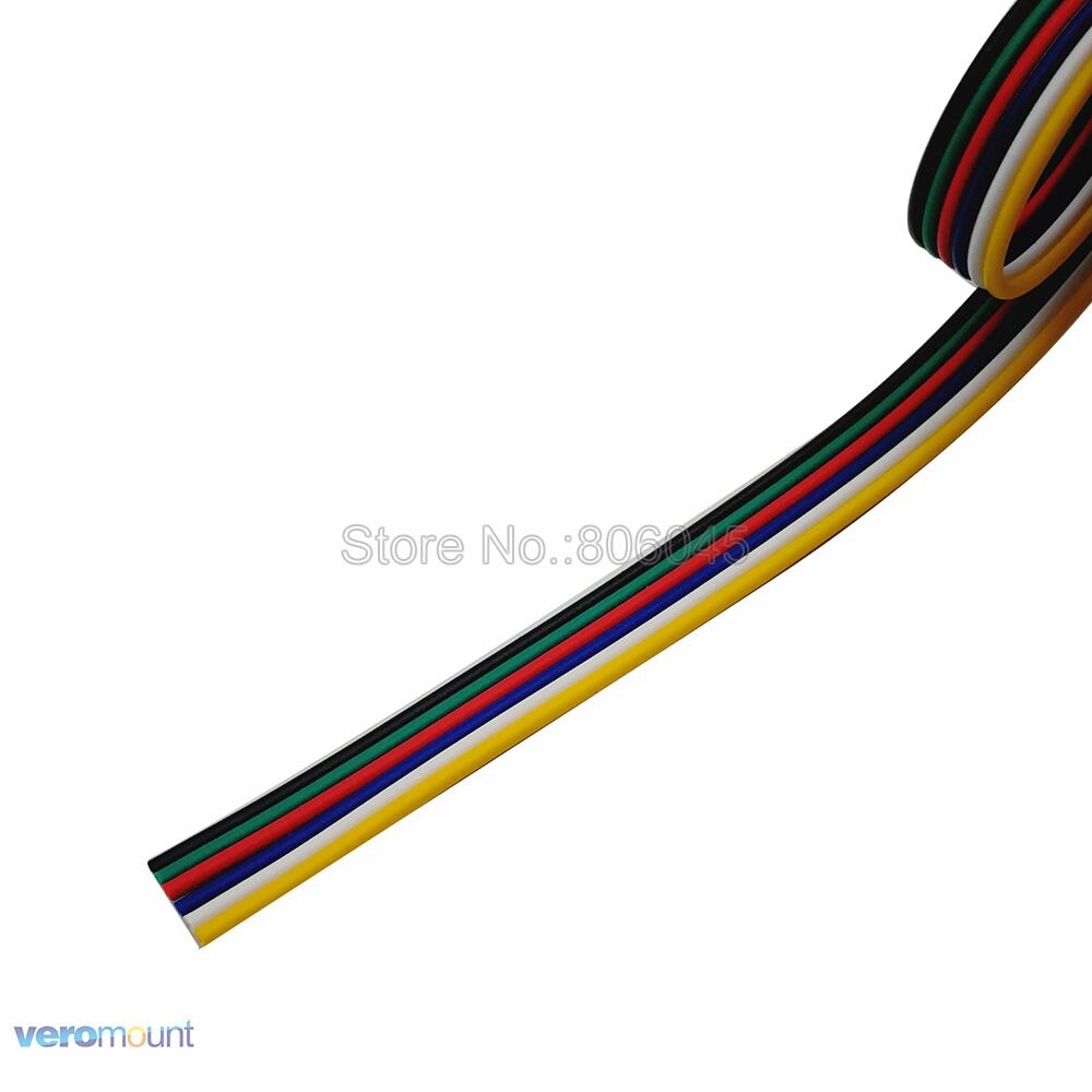 5m 10m 20m 50m 6Pin Extension Electric Wire Extension Cable Wire Cord Connector LED Accessories for RGBCCT LED Strip 22AWG Wire