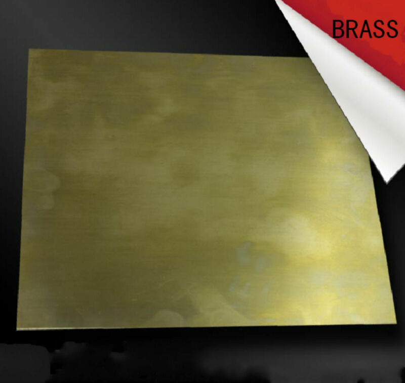 Uds latón Metal chapa de 2mm x 100mm x 200mm