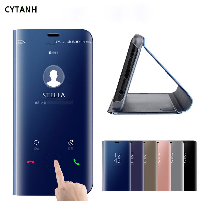 Spiegel View Smart Flip Case Voor Huawei Honor 30 S Honor30s 30 S CDY-AN90 Cdy AN90 Luxe Originele Magnetische Fundas op Telefoon Cover