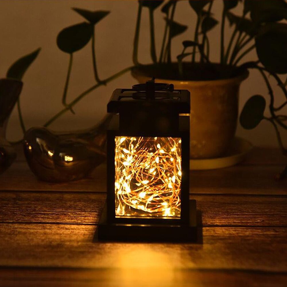 LED Solar Landscape Lights Hanging Lantern Outdoor Garden Lamp Waterproof