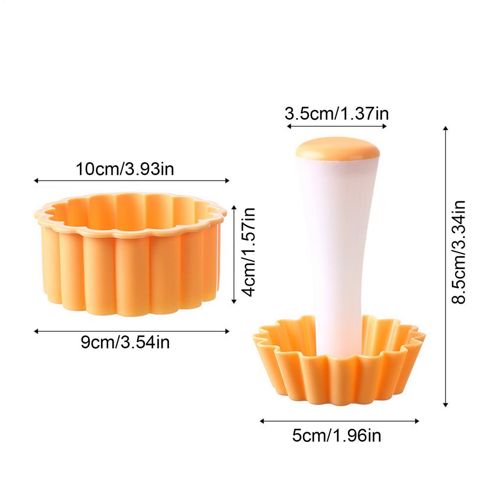 Pastry Dough Tart Tamper Kit Fruit Pie Maker Non Stick Food Safe Reusable Removable Cake Pastry Baking Tool For Egg Tart Making: Default Title