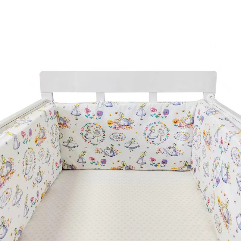 Nordic Sterne Baby Bett Verdicken Stoßstangen Zipper einteiliges Krippe Um Kissen Kinderbett Schutz Kissen 200*30 CM: Dunkelgrau