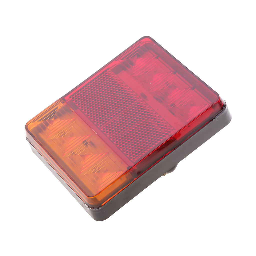 Luz Led de marcha atrás para camión, indicador de Parada, remolque, 12V, 8 Led, 2 uds.
