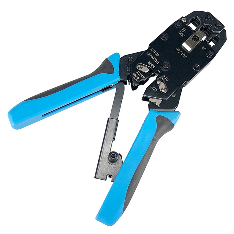 Rede rj45 crimper 10p 8p 6p 4p ferramentas de friso stripper para rj45 rj11 rj12 rj50 conector ethernet cabo