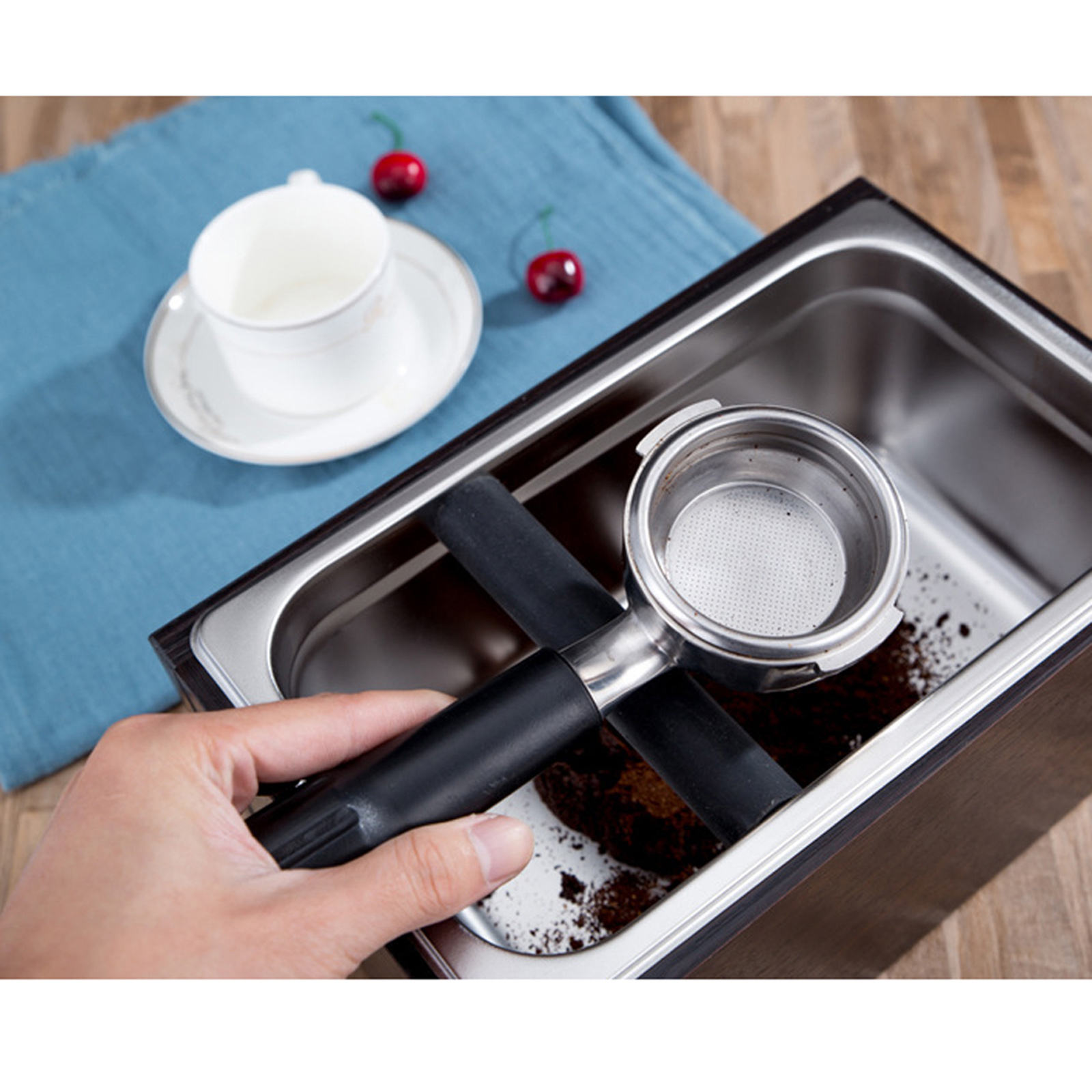 Koffie Klop Doos Rvs Koffie Residu Emmer Voor Barista Tools Melk Thee Winkel