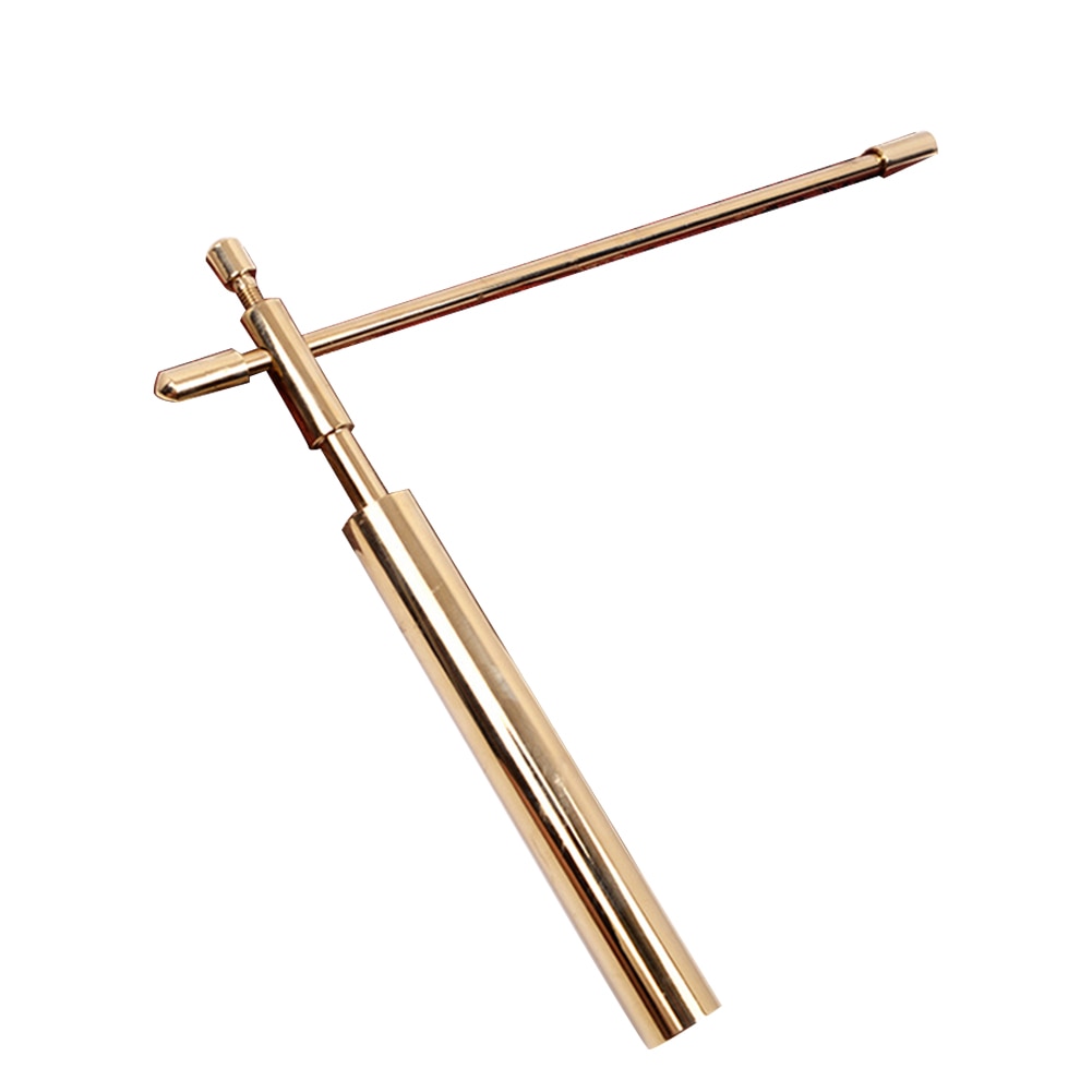 21x17cm cuivre tige d'aile Feng Shui sonde outil détachable détecteur de métaux extérieur portable