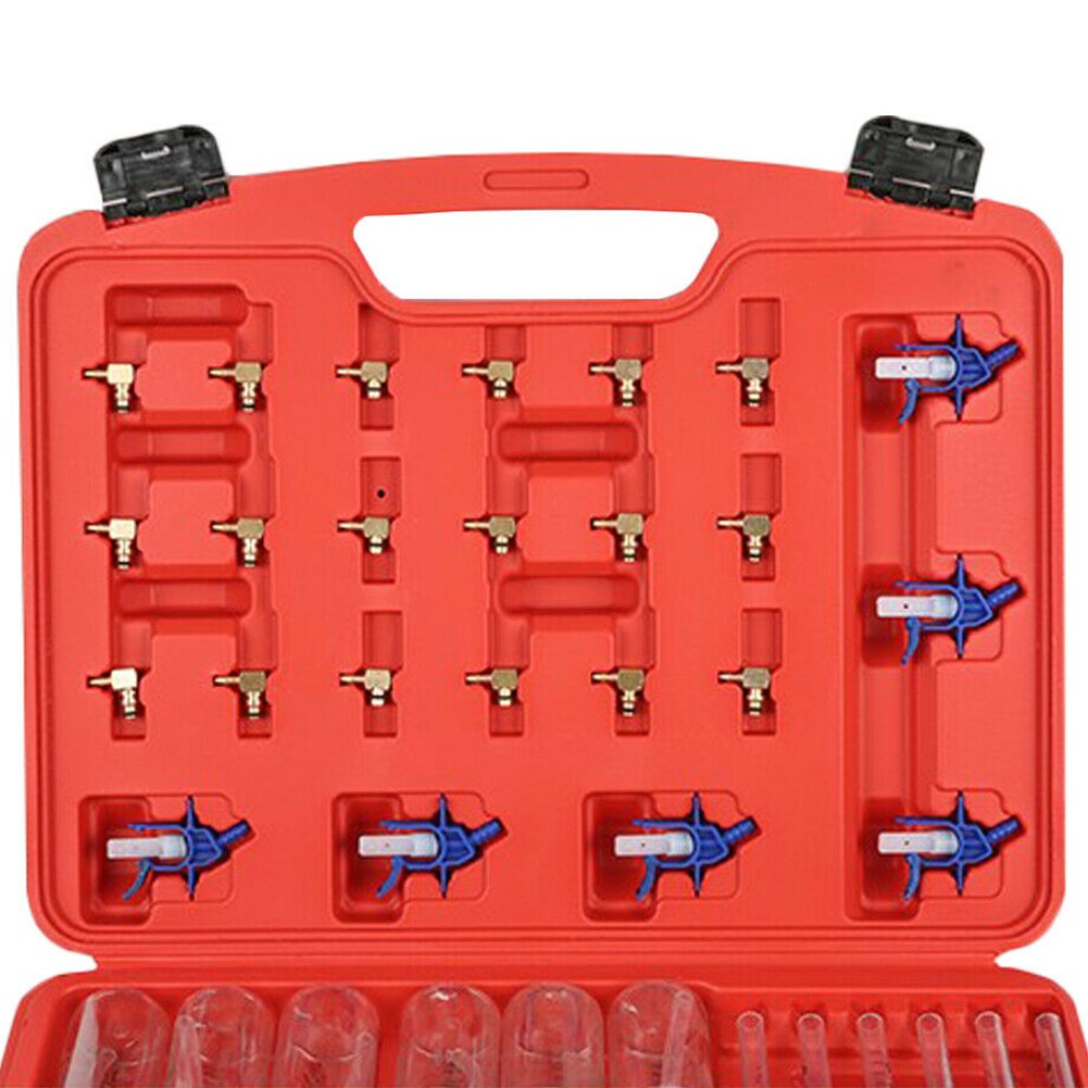 Measurement Adaptor Set Flow Meter Tester Tool Common Rail Kit Accessories Identify 6 Cylinder Car Leak Off