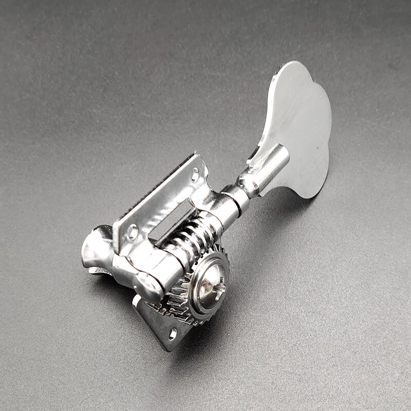 4R Opened Electric Bass Guitar Tuning Pegs 4String Machine Heads Tuners for Bass Chrome