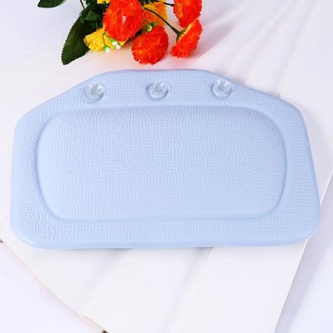 Almohada impermeable para bañera, reposacabezas de bañera con ventosa, productos de baño para el hogar, 20 unidades: Azul