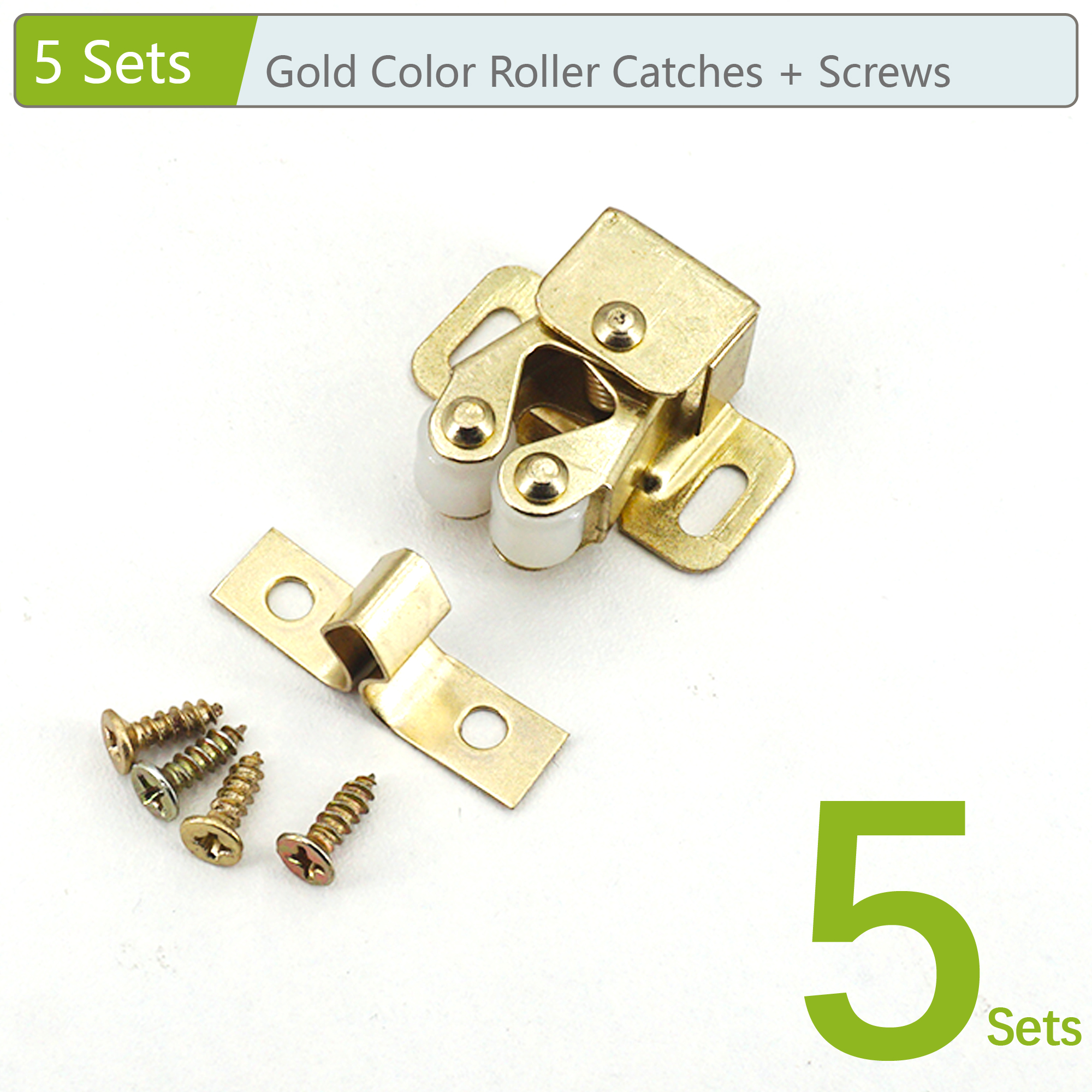 10/5/2 Sets Cabinet Roller Catch Door Stop Closer Stoppers Damper Buffer Clasp Latch for Wardrobe Cupboard Furniture Hardware: Blue