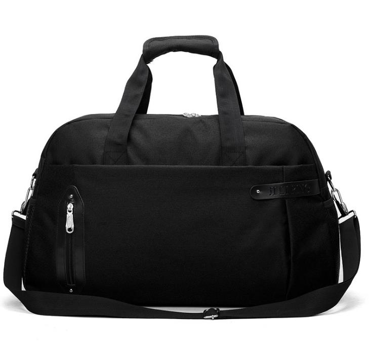 toile sport formation Gym sacs femme Fitness sacs Durable multifonction voyage sac à main en plein air sport fourre-tout pour homme: Black