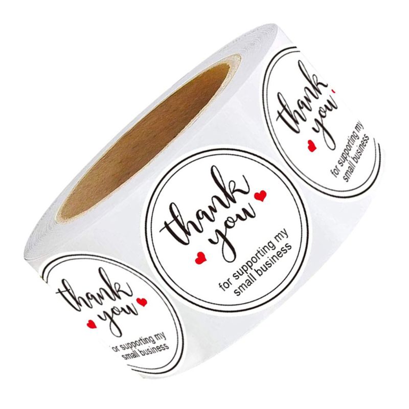 500pcs Thank You for Supporting My Small Business Stickers Seal Label Scrapbook E7CB