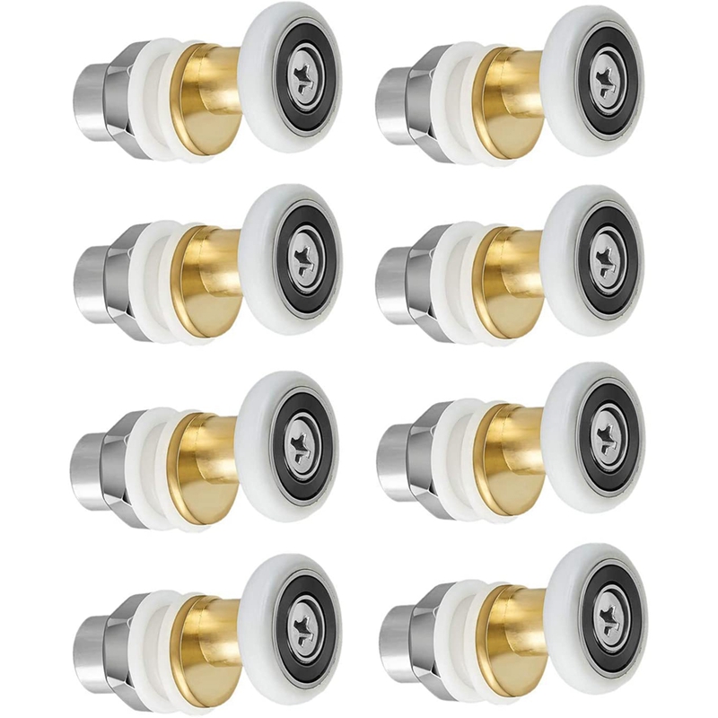 8 szt. Rolki drzwi prysznicowych robić szklanych drzwi przesuwnych koła pasowe bardzo ciche szklane drzwi prysznicowe