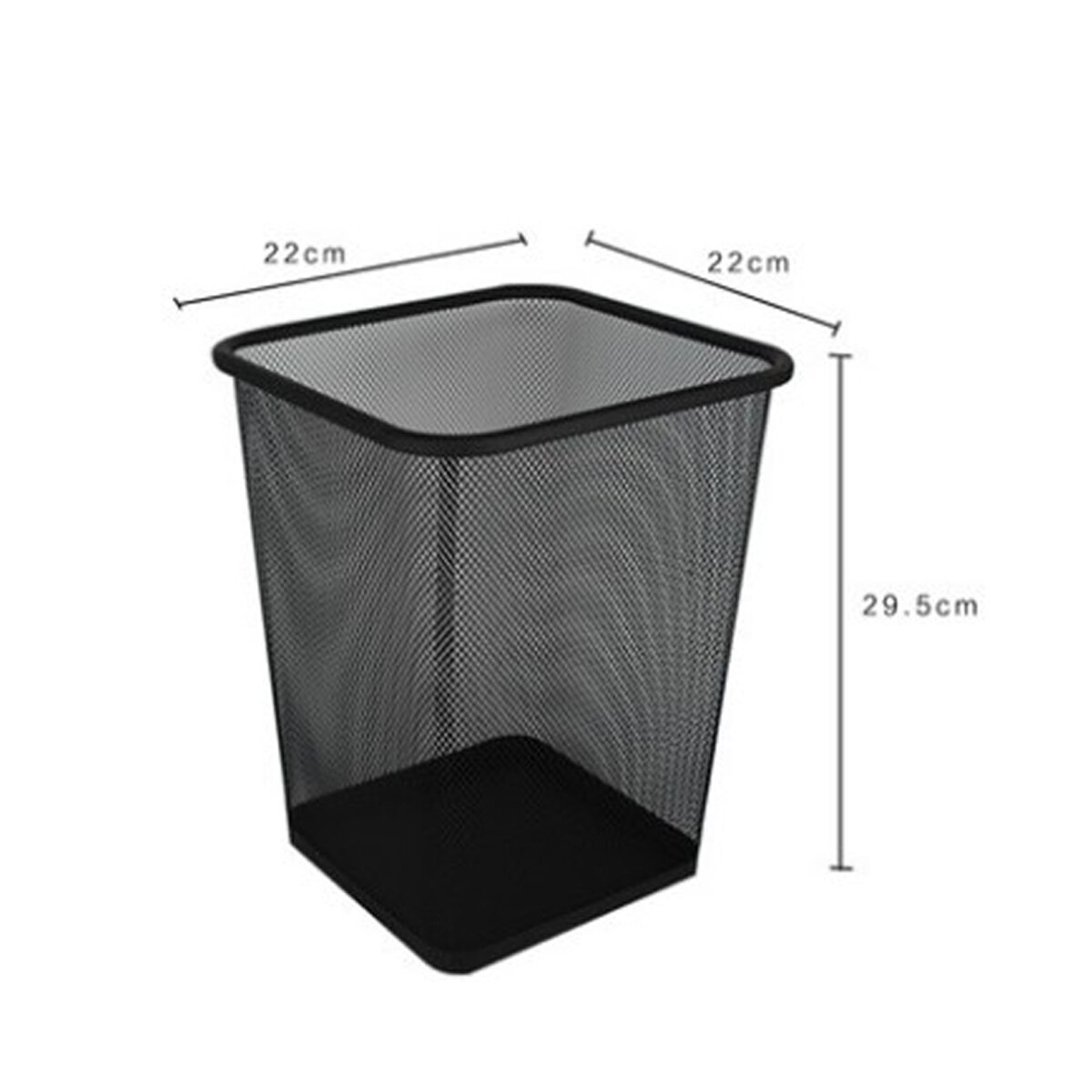 Square Mesh Wastebasket Trash Can of Small and Large Size Paper Basket Waste Bins for KItchen Bedroom Office and Home Use