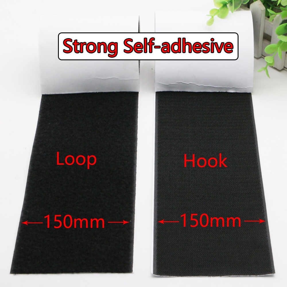 Cinta adhesiva de velcro para manualidades, adhesivo fuerte de 150mm con cinta ajustable, con gancho y bucle
