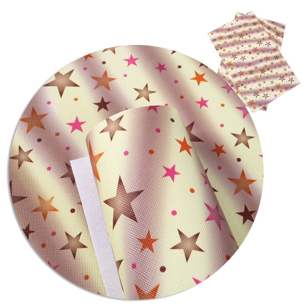 20*34cm Starfish Rainbow Patterns Printed Synthetic Leather,DIY Handmade Materials For DIY Earrings Crafts,1Yc4739: 1071217003