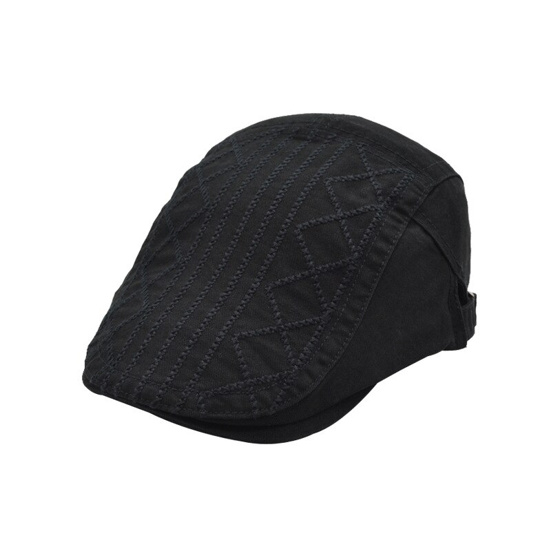 de verano de deportes al aire libre gorras tipo boina para hombres casuales de las mujeres gorros Bordado de letras sombreros de sol gorra tapa: Negro