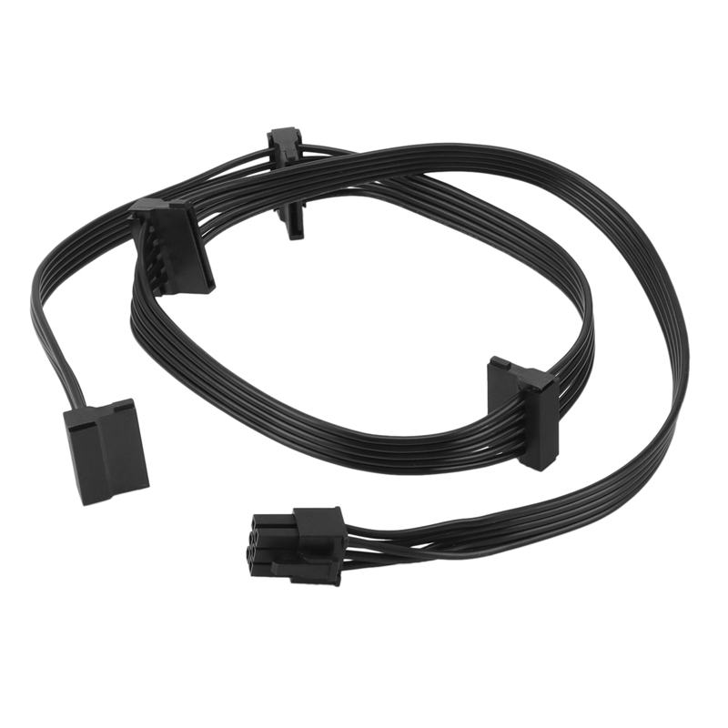 PCIe 6Pin Male to 4 SATA Power Supply Cable for Seasonic Focus+/ MK3/ FX/ P Series 850PX 750PX 650PX 550PX PSU: Default Title