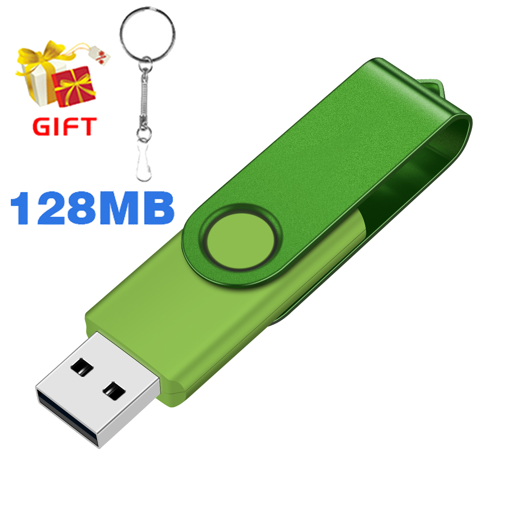 Kleine capaciteit 128 MB USB-flashdrive Pendrive Memory Stick 128 M Pen Drive Gb USB Stick: groen