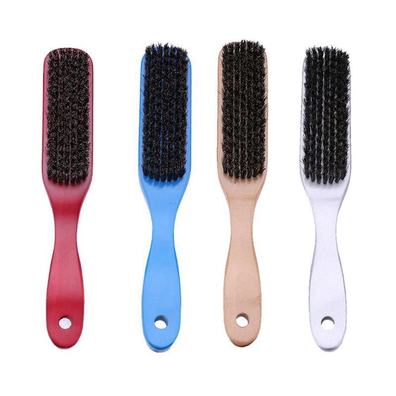 Cepillo de pelo blanco con mango de loto + cerdo, cepillos duros para cerdas de jabalí, peines para hombres y mujeres, cepillo para peinado de pelo y barba