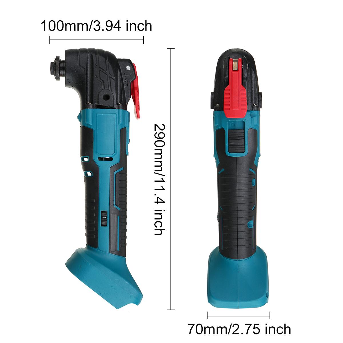 6 Snelheden Verstelbare Cordless Oscillerende Multi Tool Variabele Snelheid Vernieuwer Houtbewerking Tool Voor 18V Makita Batterij 20000 Rpm