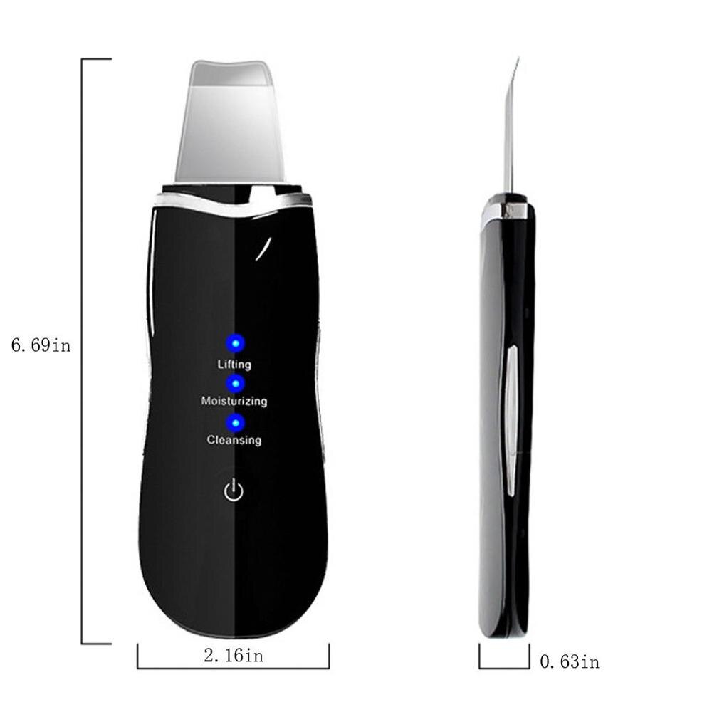 Machine de nettoyage ultrasonique de la peau du visage, nettoyeur de pores, élimination des points noirs