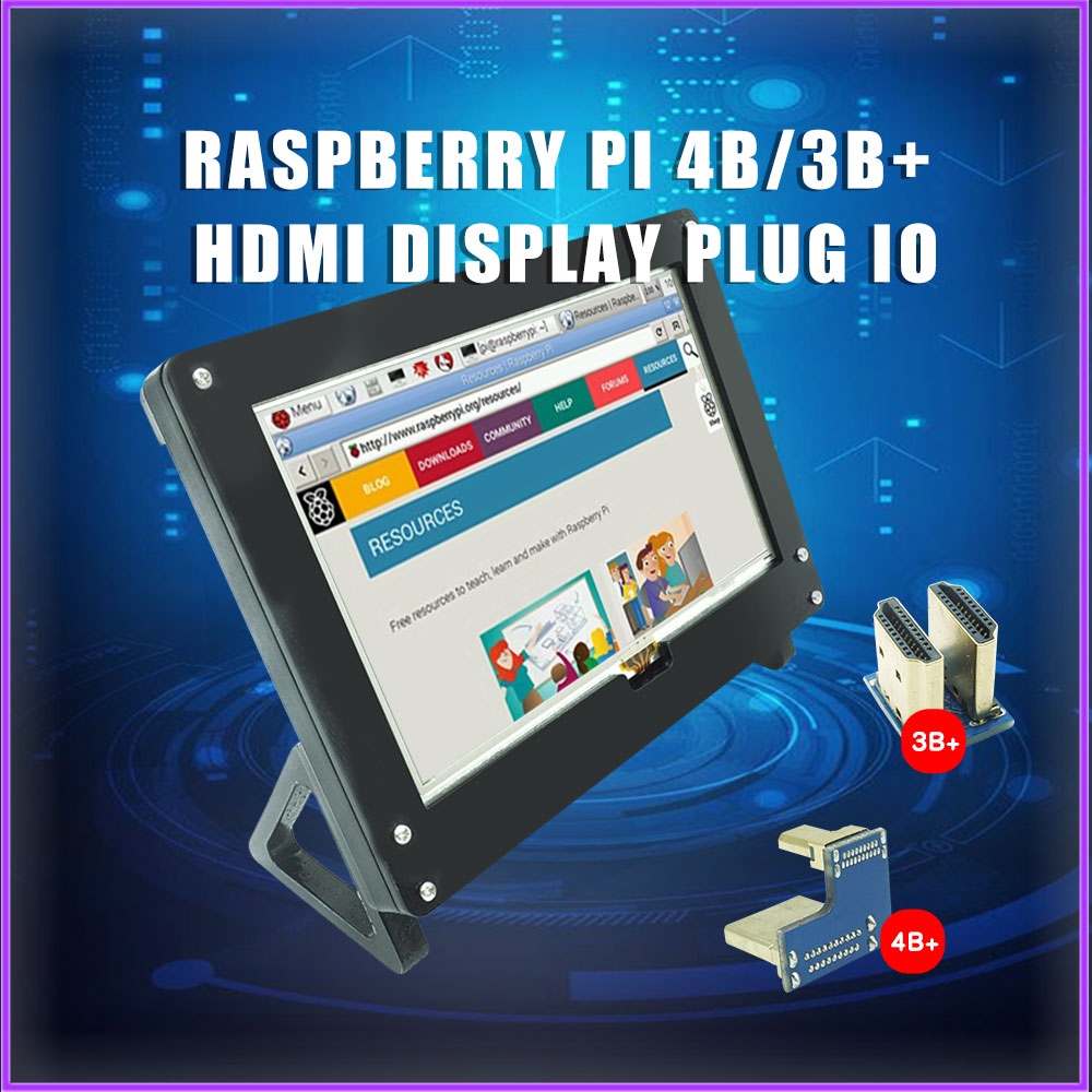 Raspberry Pi 4 modèle B 5 pouces, écran tactile TFT LCD Module + compatible avec Raspberry Pi 4 modèle B/3B +/3B