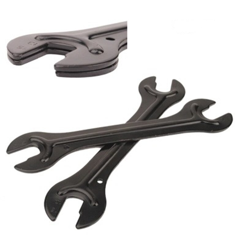Carbon Steel Bike Cycle Head Open End Axle Hub Cone Wrench Spanner Bicycle Repair Tool: 1pc