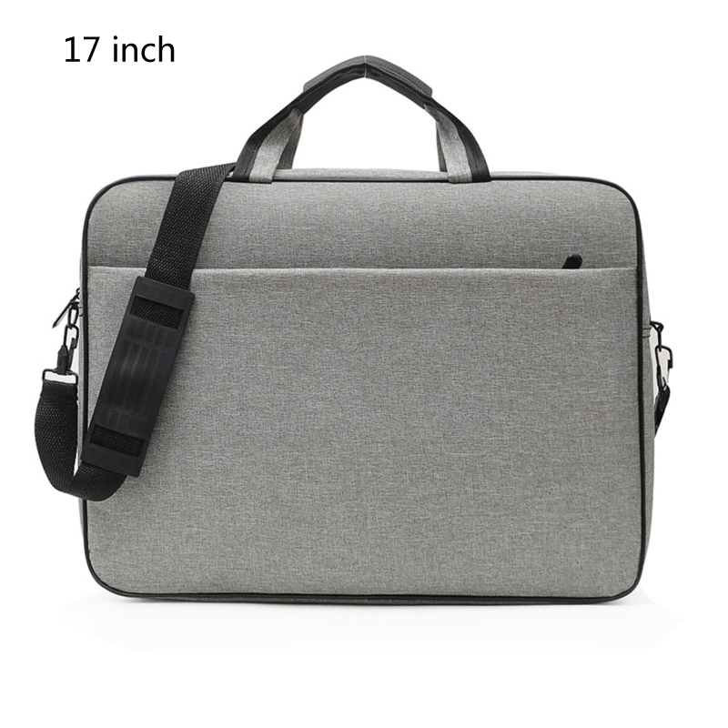 Pokrowiec na laptopa torba z uchwytem dla 15.6 "17 Cal Laptop wstrząsoodporny komputer torba na notebooka ochronny torby transportowe na ramię: SZARY