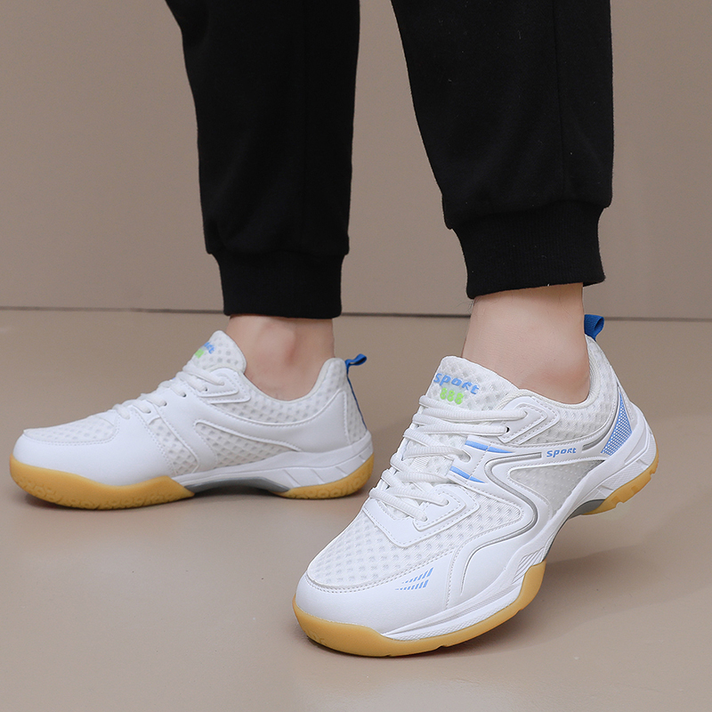 Badmintonschoenen voor dames en heren, antislip, slijtvast, schokabsorberend, ademend, lichtgewicht, geschikt voor training en vrijetijdssporten.
